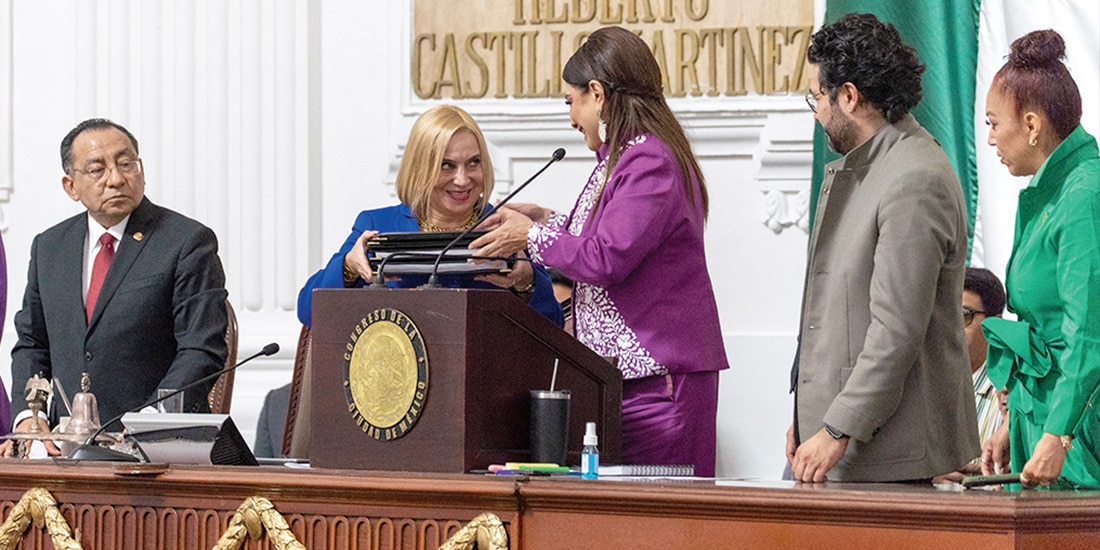 Clara Brugada y la presidenta de la Mesa Directiva del Congreso local, Olivia Garza, se reunieron para impulsar el diálogo.