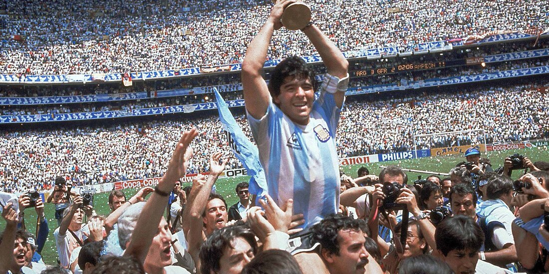Diego Armando Maradona, en el mundial México 86.