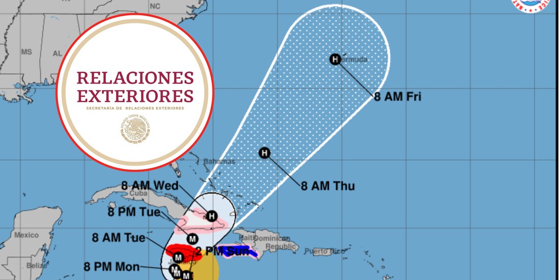 SRE dará atención consular por huracán Melissa en Jamaica