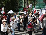 Simpatizantes de AMLO en la Marcha del millón