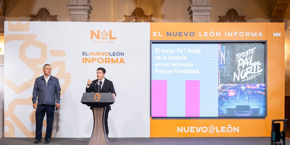 Autoridades de Nuevo León al informar del evento.