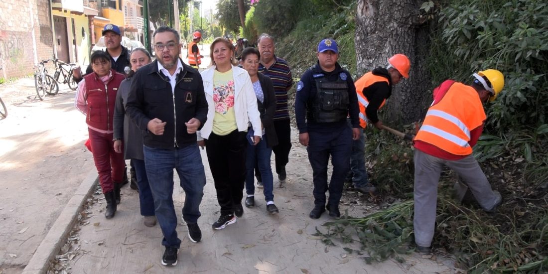 Se renuevan 8 km de ciclopista en la alcaldía Magdalena Contreras, CDMX.