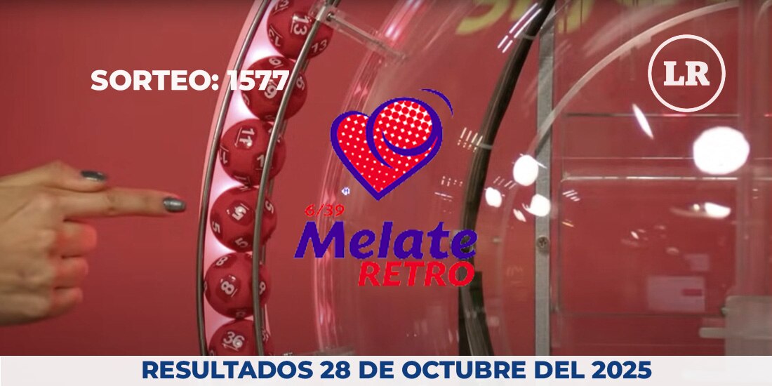 Resultados del Melate Retro en su sorteo 1577, celebrado este 28 de octubre del 2025.