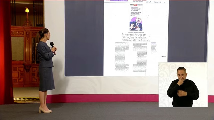 La Presidenta de México Claudia Sheinbaum .