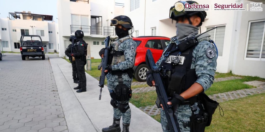 Autoridades federales ejecutan tres órdenes de cateo en Morelos y detienen a seis.