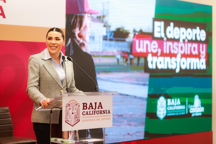 La gobernadora Marina del Pilar presento el "Baja Fut Fest".