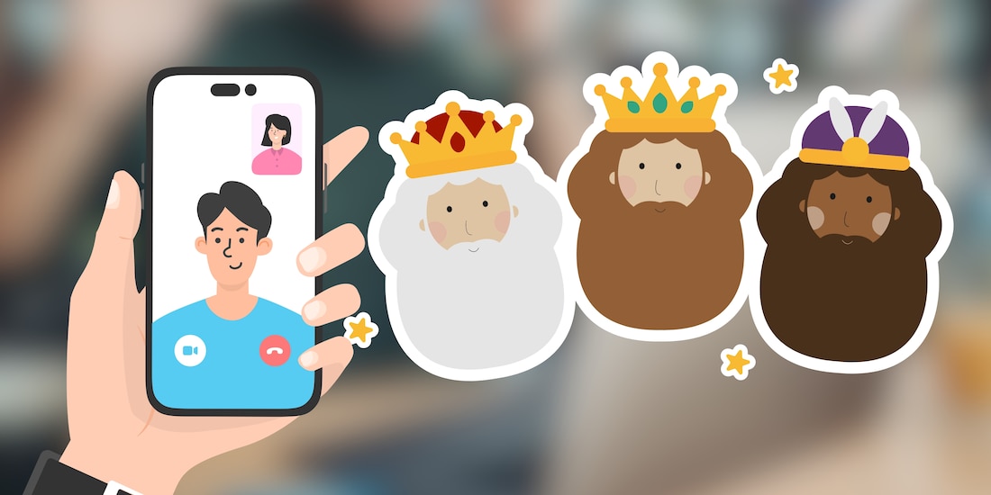 ¿Cómo hacer una video llamada con los Reyes Magos?
