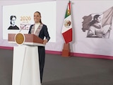 Claudia Sheinbaum este miércoles en Palacio Nacional.