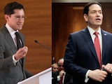 El Canciller Roberto Velasco y el secretario de Estado de EU, Marco Rubio