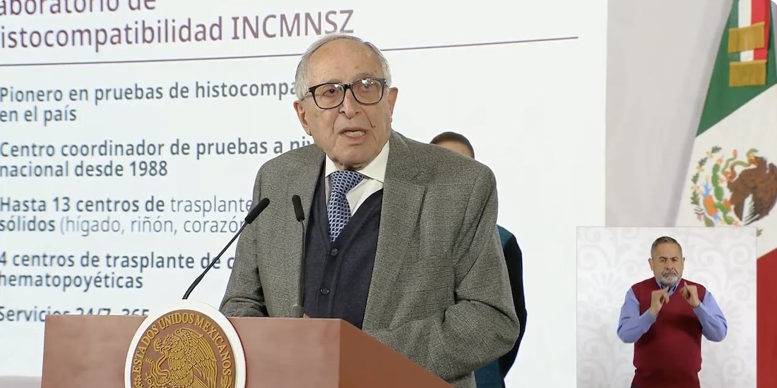 El secretario David Kershenobich destaca avances en laboratorio de histocompatibilidad que elevan la sobrevida postrasplante.