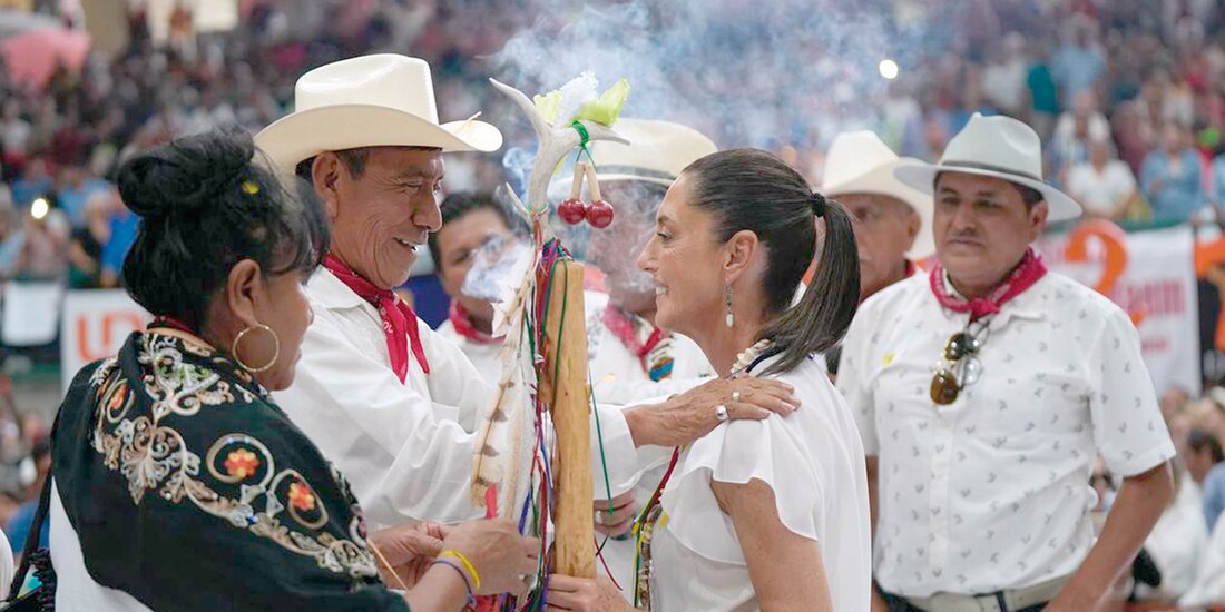 La exmandataria, ayer, en Sinaloa.