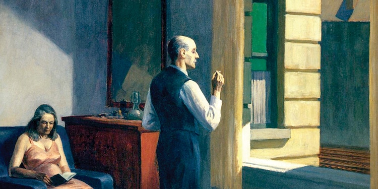 Edward Hopper, Hotel by a railroad, 1952.