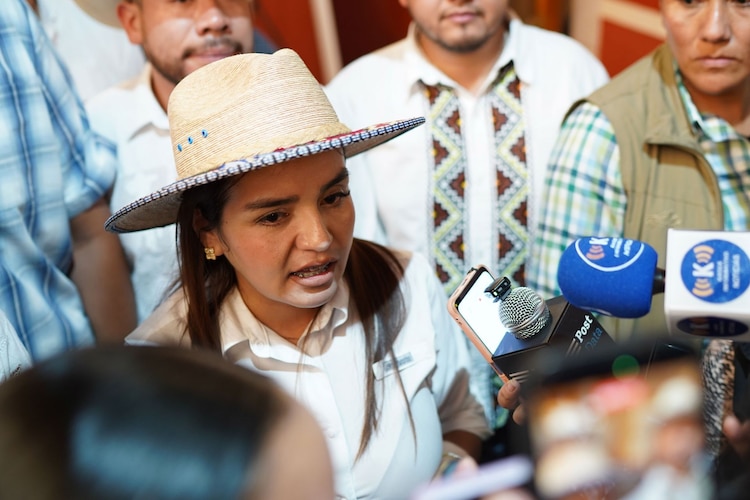La alcaldesa de Uruapan, Grecia Quiroz García
