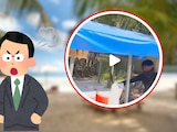 Video argentino corriendo a comerciante en Tulum