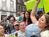BERENICE HERNÁNDEZ al salir del Congreso capitalino, el miércoles pasado