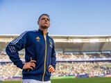 Javier "Chicharito" Hernández previo a un juego del Galaxy en la MLS este año.