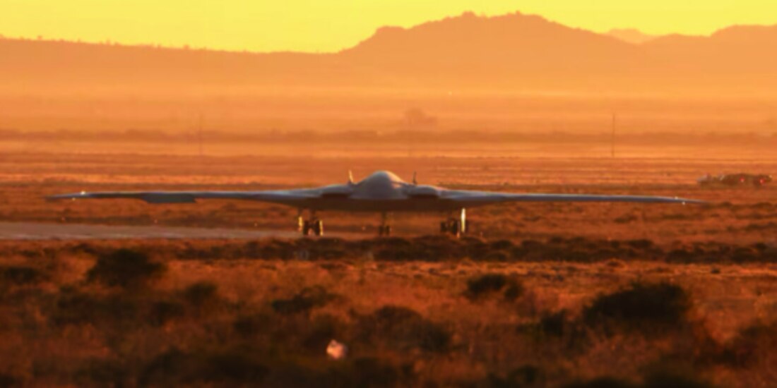 El B-21 “Raider” de la Fuerza Aérea de EU, el pasado 10 de noviembre de 2023.