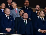 El palco de honor durante el juego inaugural del Mundial 2026.