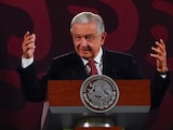 Andrés Manuel López Obrador, presidente de México, durante la conferencia matutina.