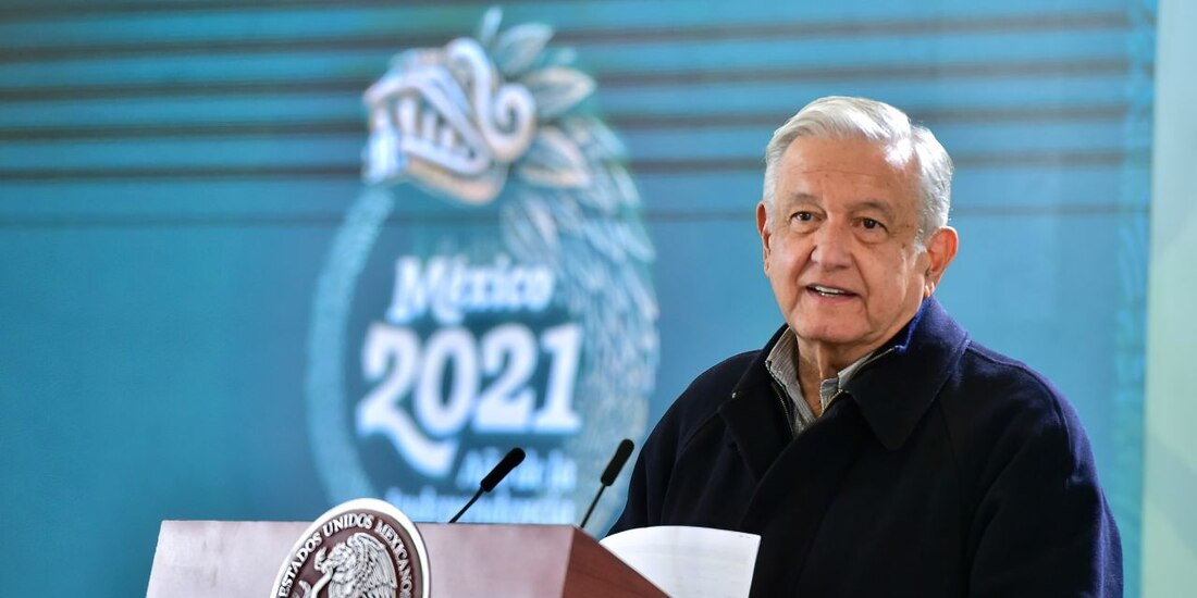 El Presidente AMLO en una de sus conferencias mañaneras.