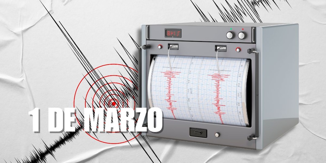 Esta es la actividad sísmica de hoy, 1 de marzo.