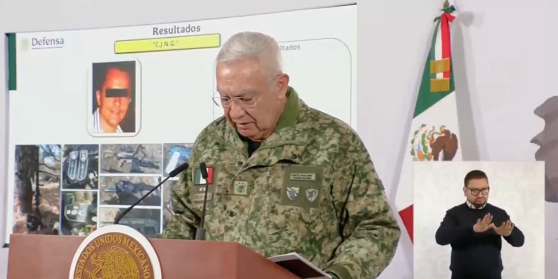 ‘El Tuli’ fue identificado como operador logístico y financiero del CJNG en Jalisco, explica Ricardo Trevilla, titular de la Defensa.