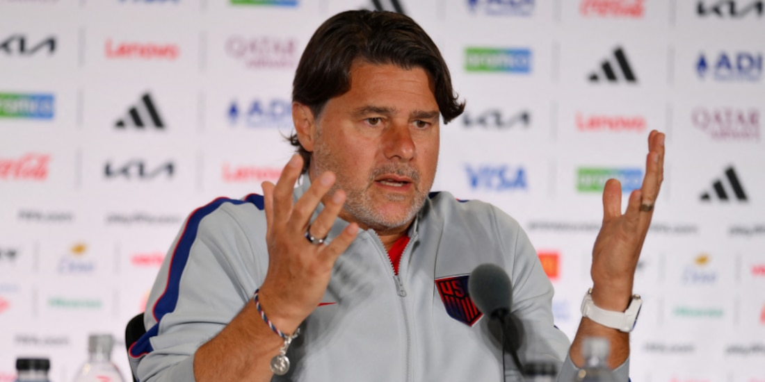 Mauricio Pochettino durante conferencia de prensa.