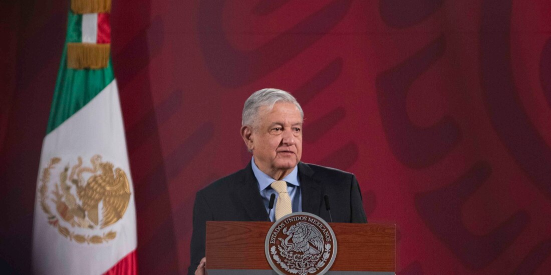 El Presidente de México, Andrés Manuel López Obrador, durante su conferencia matutina.