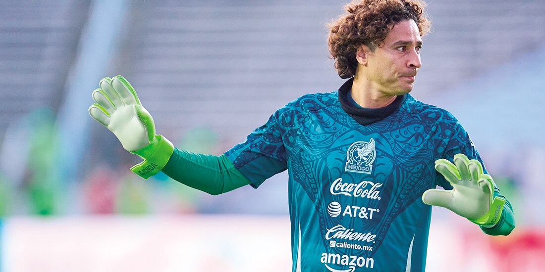 Memo Ochoa en un entrenamiento con la Selección Nacional de México en la última Copa Oro.