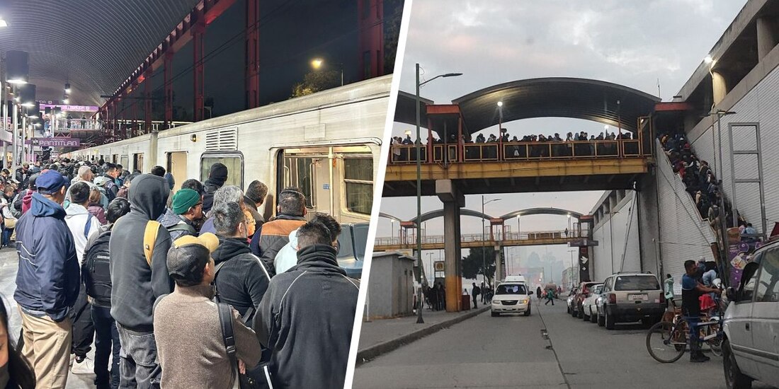 Usuarios reportan aglomeraciones en la Línea A del Metro CDMX.