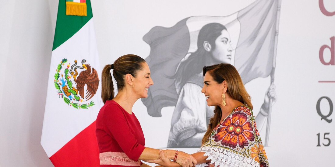 La Presidenta de México y la Gobernadora de Quintana Roo.