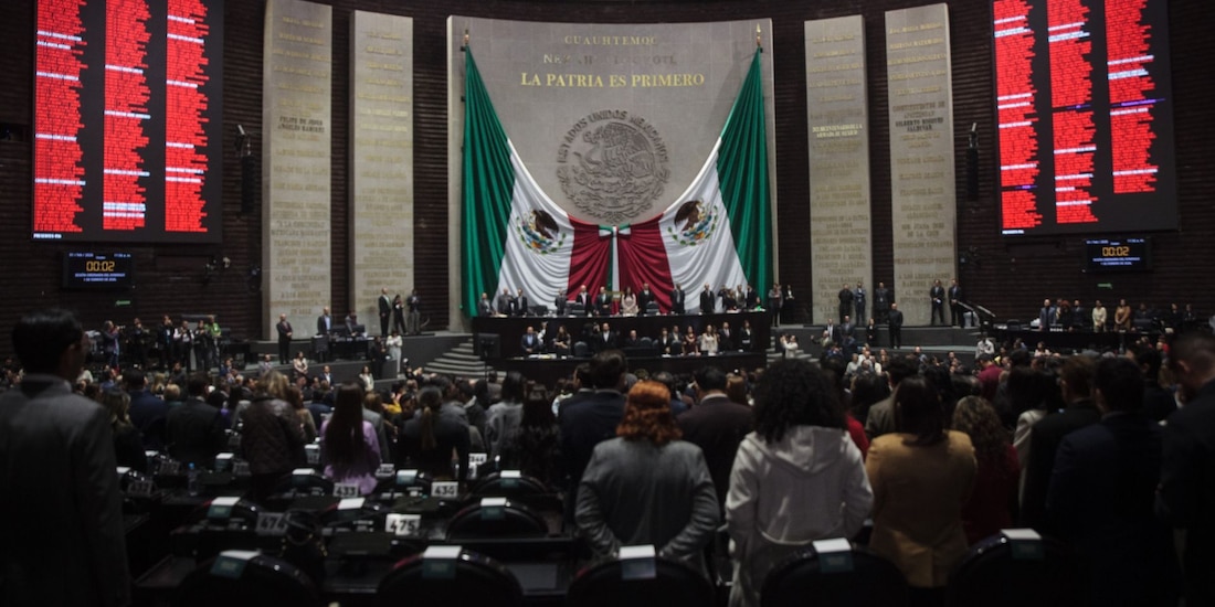 Sesión de Congreso General, en una fotografía ilustrativa.