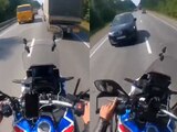 Motociclista pierde parte del pie izquierdo al rebasar un tráiler