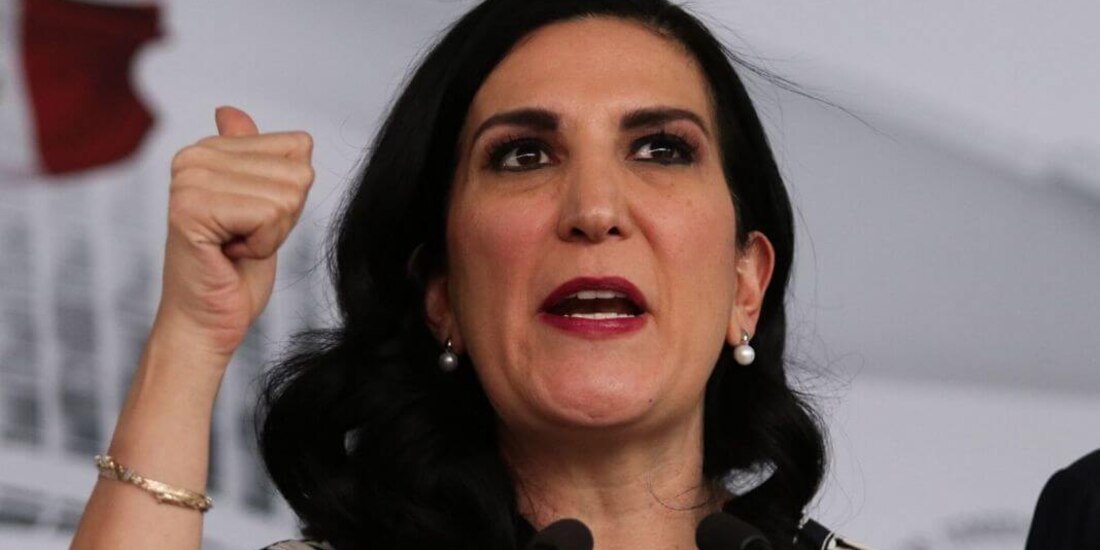 Senadora Kenia López Rabadán, presidenta de la Comisión de Derechos Humanos.