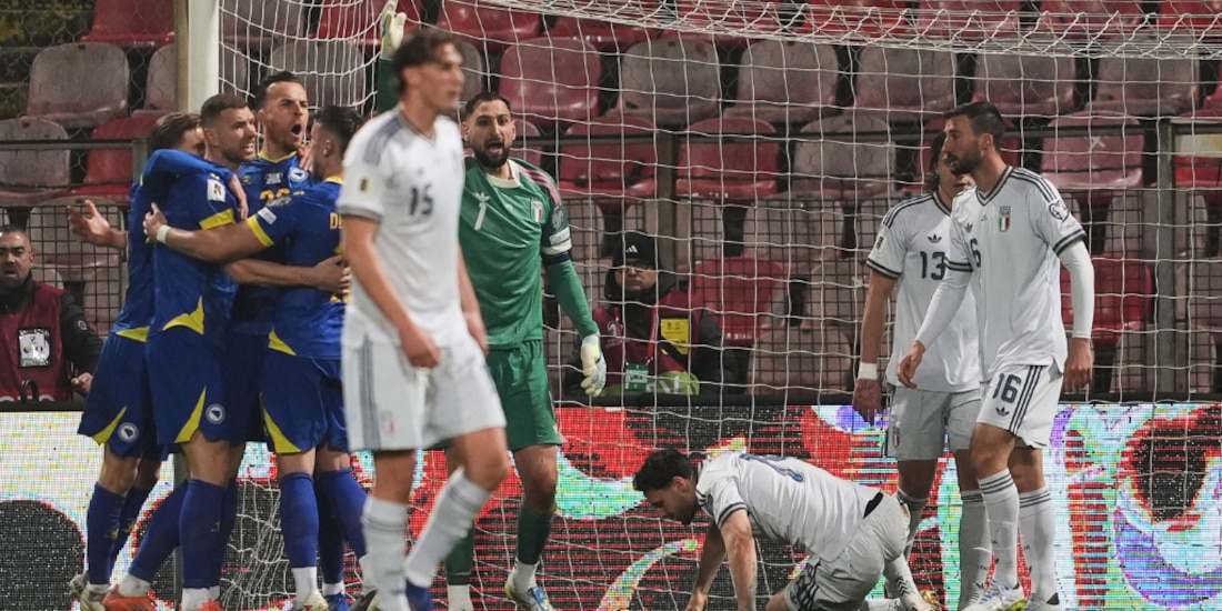 Bosnia y Herzegovina deja fuera del Mundial a Italia.