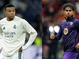 Kylian Mbappé y Lamine Yamal se enfrentan el domingo en el Clásico.