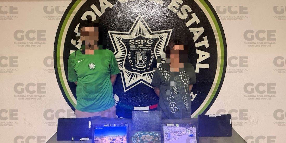 Detenidos tras desmantelamiento de sistema de videovigilancia ilícita en Matehuala.