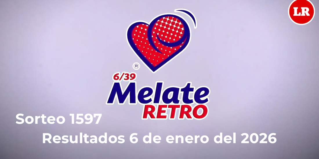 Conoce los resultados del sorteo Melate Retro 1597 del 6 de enero de 2026.