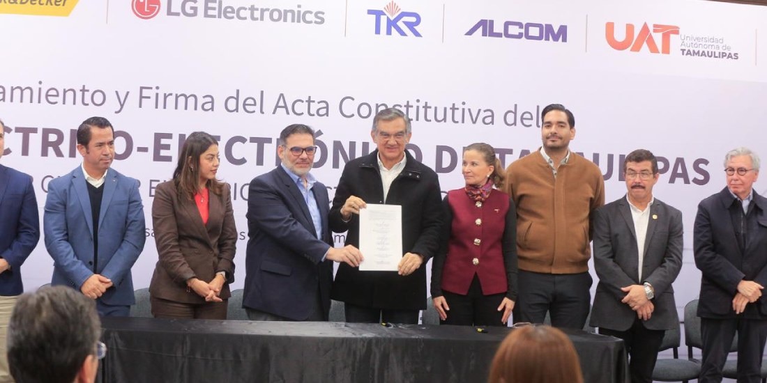 Conforman el primer Clúster Eléctrico–Electrónico de México en Tamaulipas.