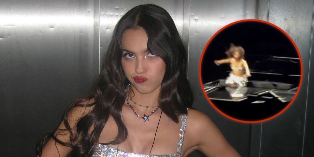 Olivia Rodrigo se caen en agujero en pleno escenario.