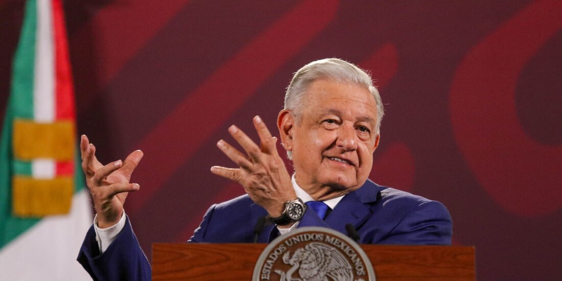 El Presidente López Obrador ofreció conferencia este 5 de julio del 2023, desde Palacio Nacional, en la Ciudad de México.
