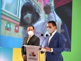 El gobernador de Michoacán, Silvano Aureoles, en la presentación del programa de Estancias Infantiles.