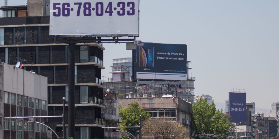 La Semovi prevé que para junio de 2023 se retiren otros 900 anuncios publicitarios instalados en azoteas de inmuebles de la Ciudad de México