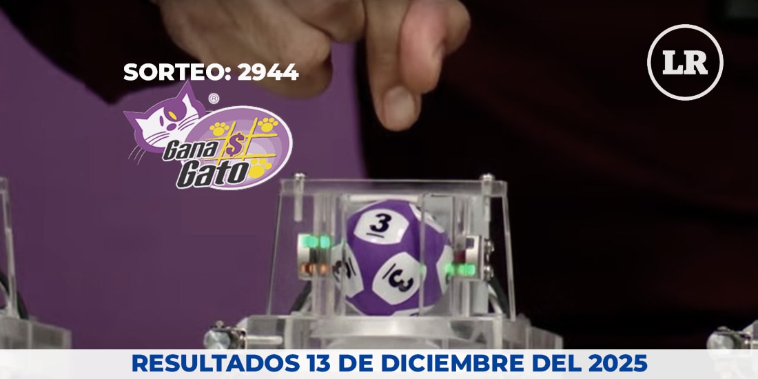 Resultados del Gana Gato 2944 del 13 de diciembre del 2025.