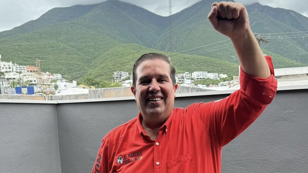 EL DIRIGENTE del PRI en Nuevo León, José Luis Garza Ochoa, en imagen de archivo