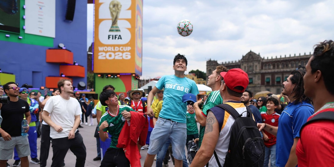 FIFA Fan Fest realizado en el Zócalo