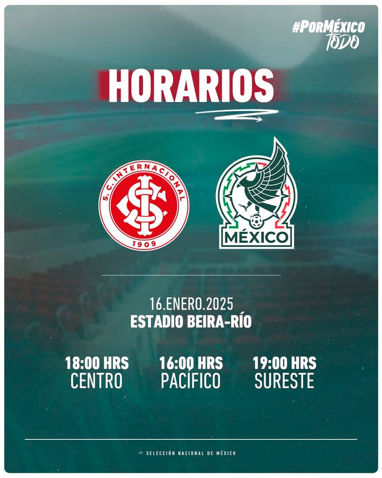 México encara su primer partido en 2025.