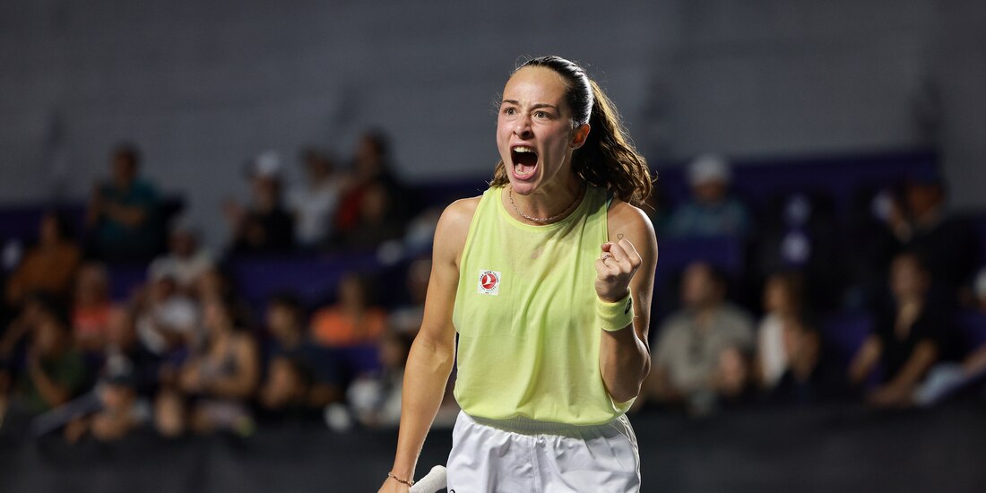 Zeynep Sonmez celebra en el Mérida Open AKRON 2025