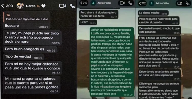 Conversaciones de Adrían Villar y Francesca Montenegro