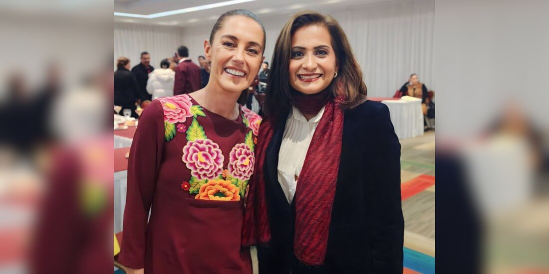 Alma Alcaraz acude a Consejo Nacional de Morena a respaldar candidatura de Claudia Sheinbaum poara la Presidencia de México.